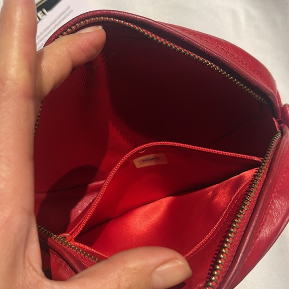 Chanel red CC Oval Lambskin Small Vintage Bag - Picture 12 of 15